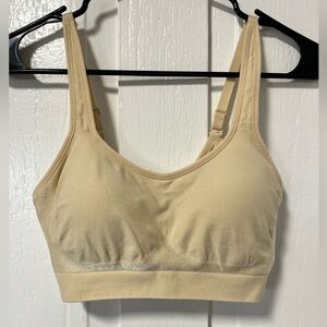 Underoutfit 459 the comfort shaping bra with adjustable straps in sand tan M